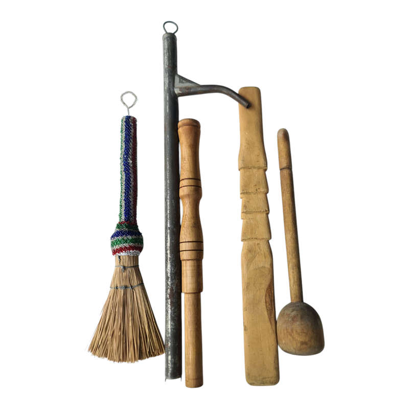 Vintage Hand pump and other African items