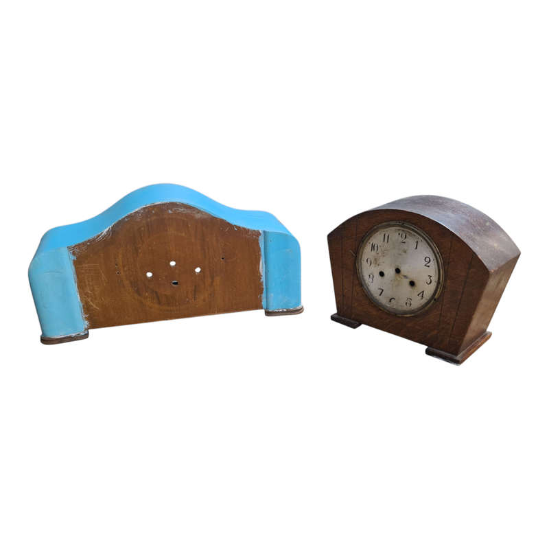 X2 Empty mantel clock cases