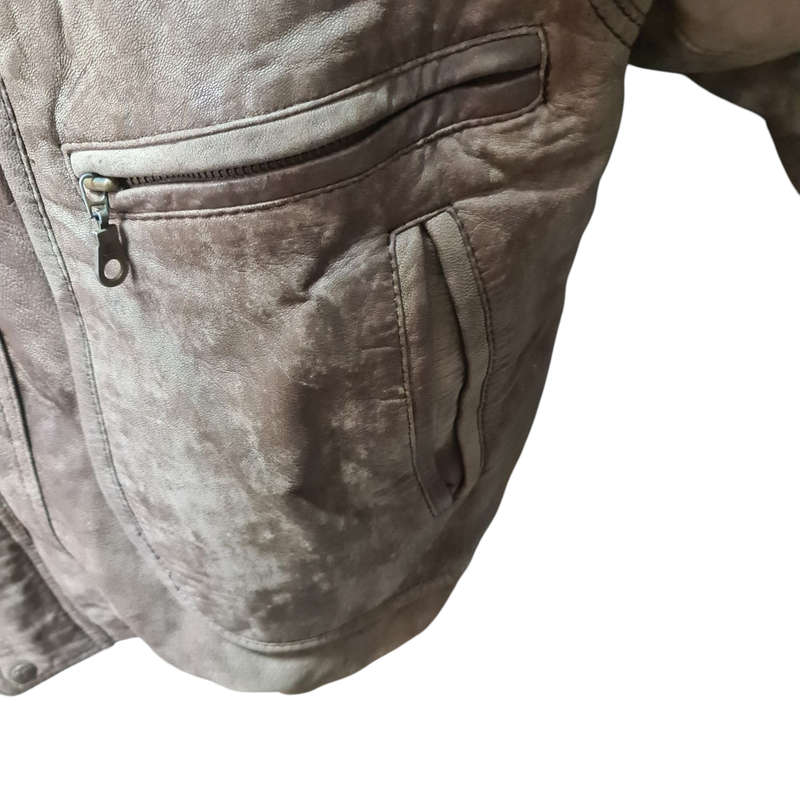 The Piece Arrow, Genuine Leather by A.F.I.C. Leather Jacket.