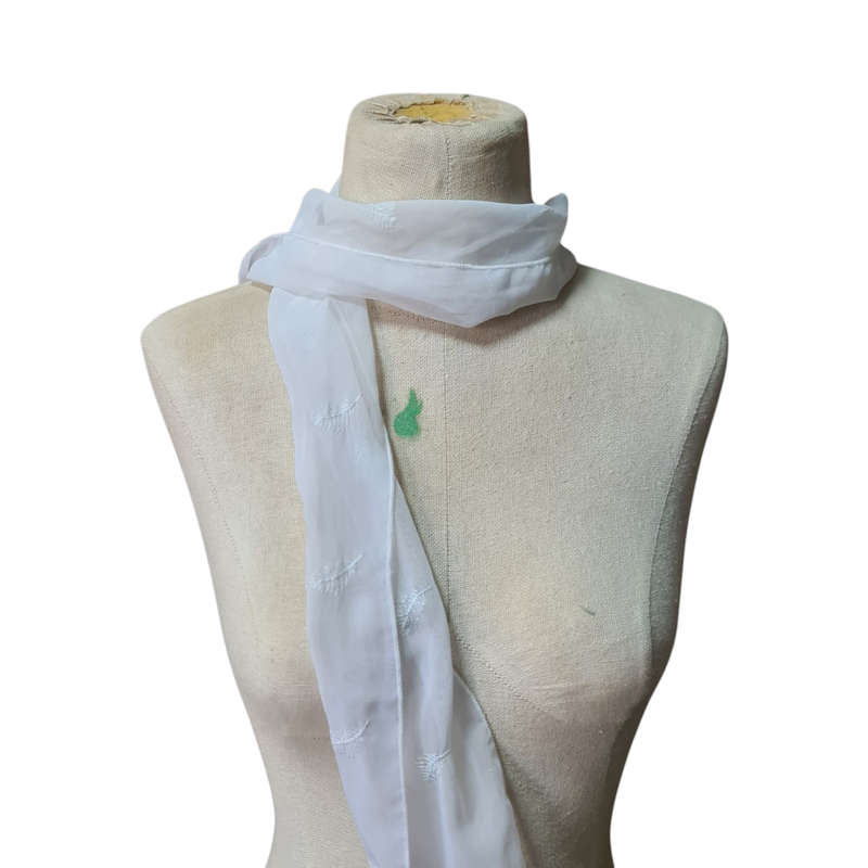 Vintage White Scarf