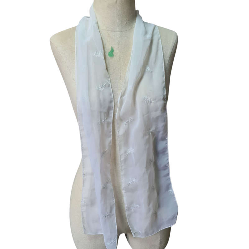 Vintage White Scarf