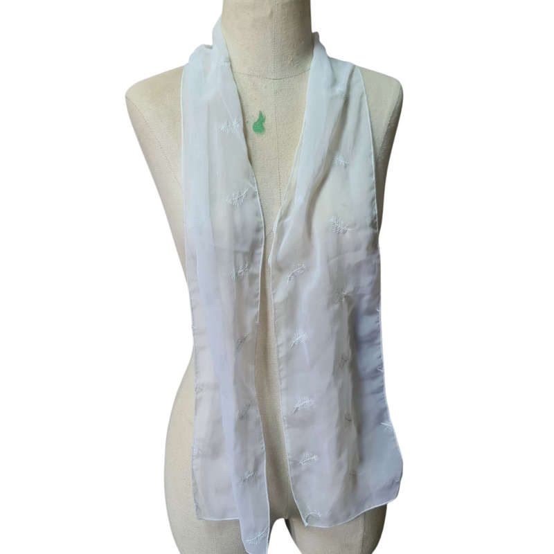 Vintage White Scarf