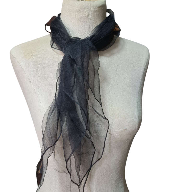 Vintage Black Scarf