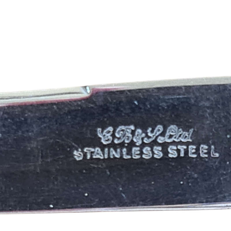 Set x6 Stainless steel and silver plated  handles knifes