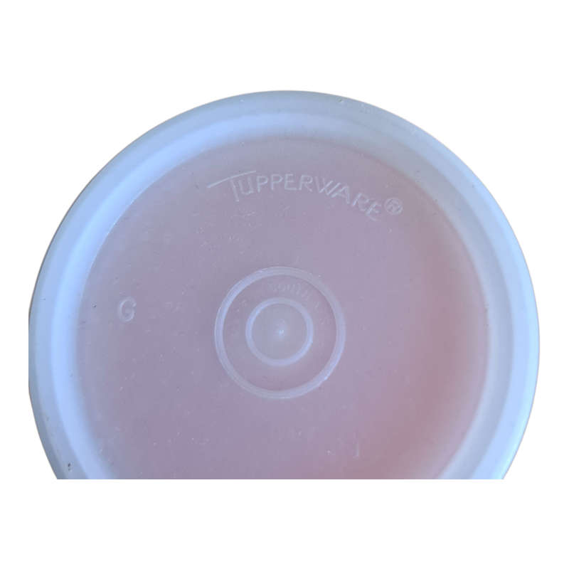 Orange Tupperware Salt shaker