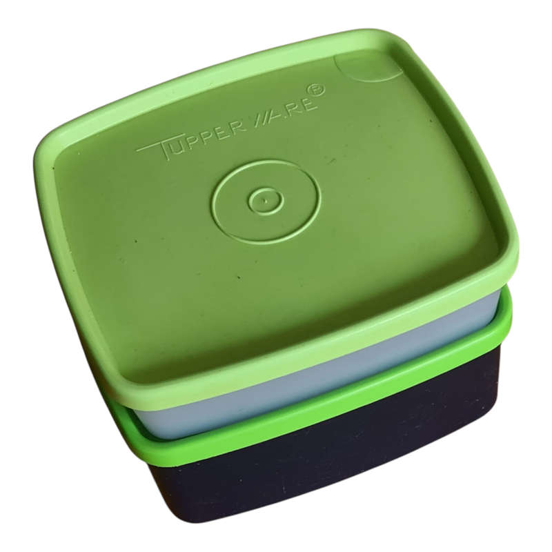 Tuppweware, Two small sandwich size lunch boxes (28258-4:311-66)