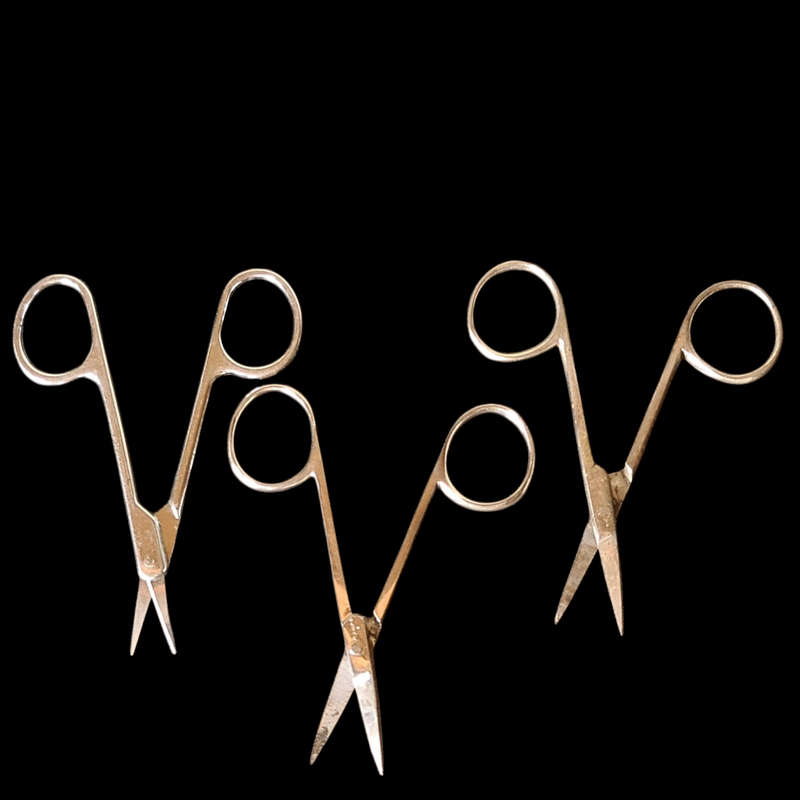 Vintage x3 Bow curved scissors