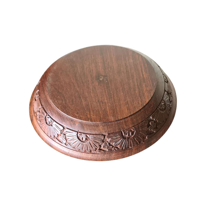 Carved wooden Fruit bowl