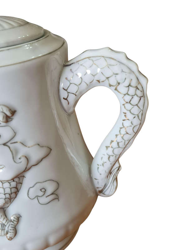 Unusual Oriental Dragon Teapot