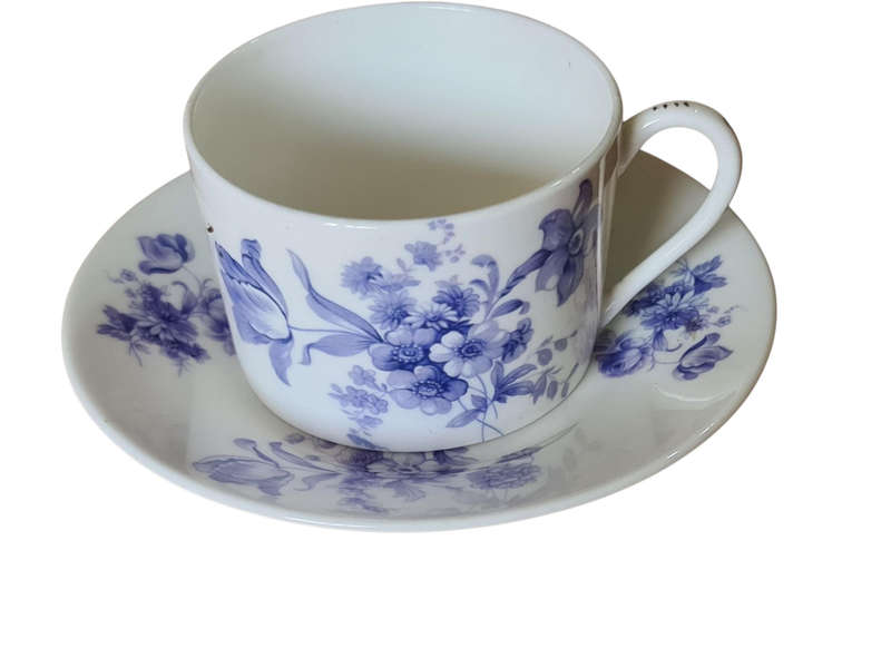 Divinity-Blue Coalport tea duo