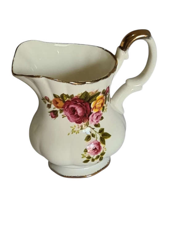 Fine Bone China "Cottage Rose" Made in Taiwan  Creamer