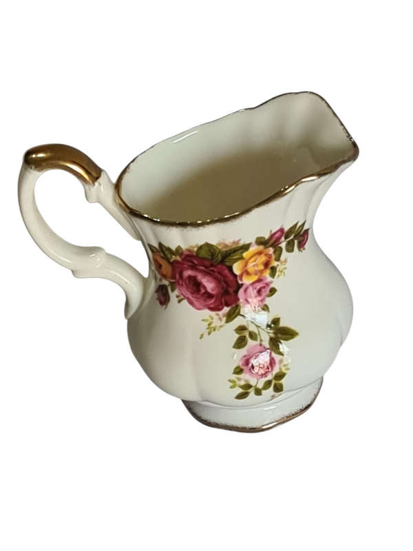Fine Bone China "Cottage Rose" Made in Taiwan  Creamer
