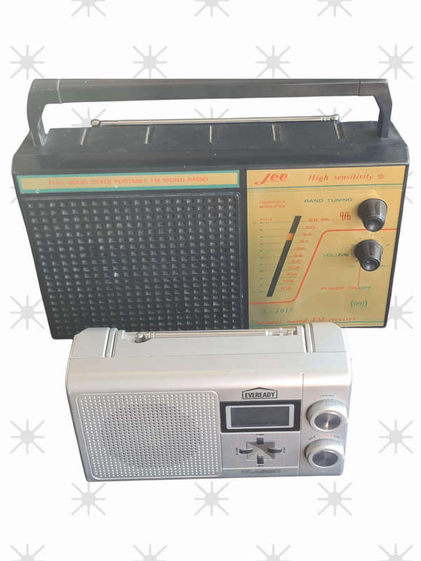 Two Vintage Radios, works with P9 batteries