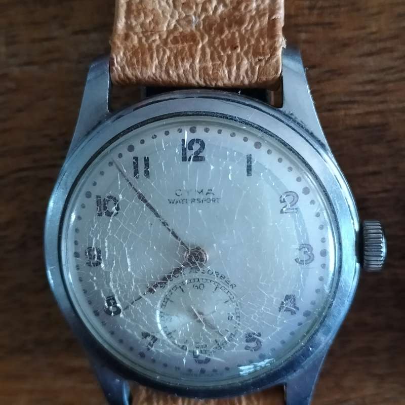 TWO SWISS MEN'S WATCHES. CYMA, DELFIN.