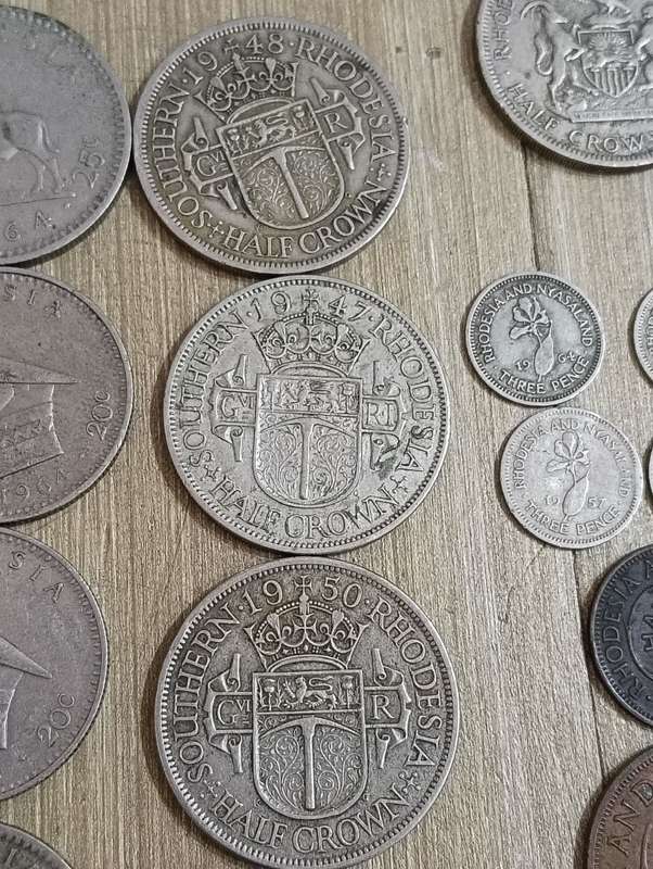 COLLECTION RHODESIA, NYASALAND COINS