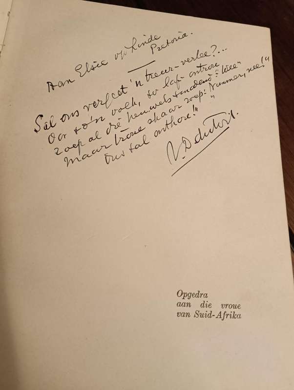 RARE AUTOGRAPHED BOOK "RAGEL" BY TOTIUS.
