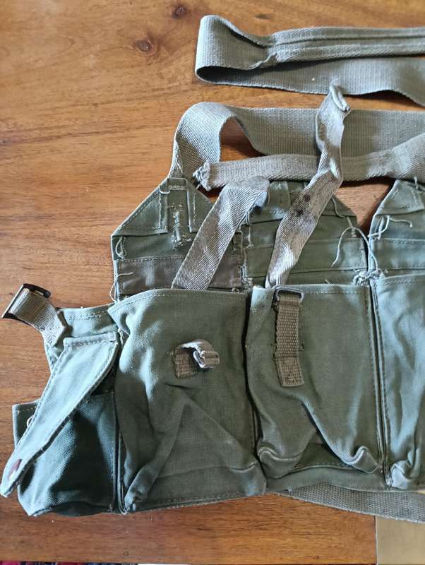 RHODESIA ARMY AMMUNITION CHEST RIG.
