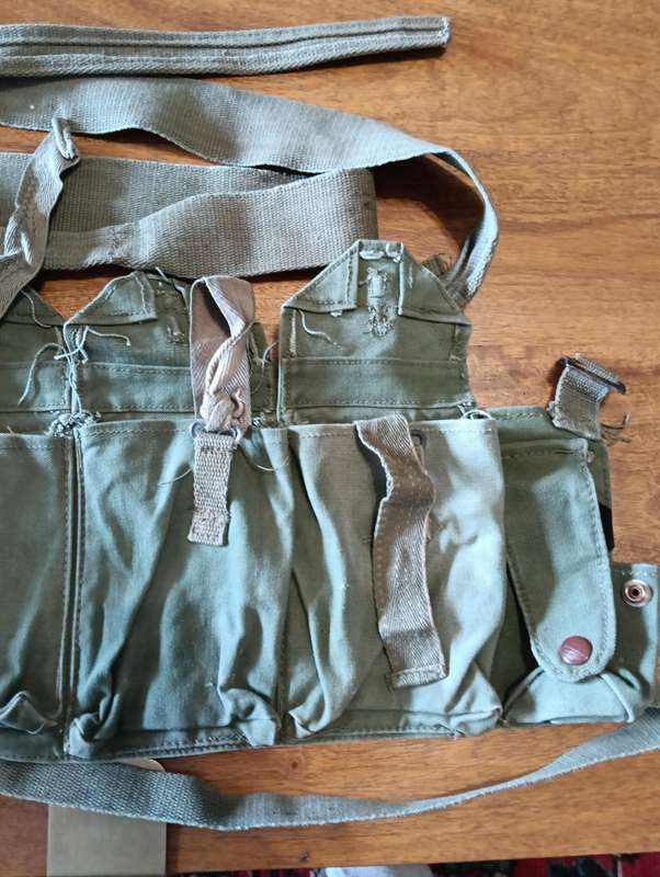 RHODESIA ARMY AMMUNITION CHEST RIG.