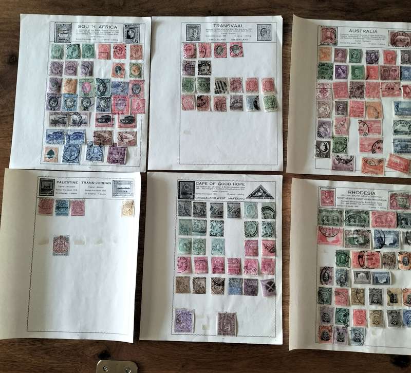 COLLECTION, ZAR, S A, RHODESIA, ETC STAMPS.