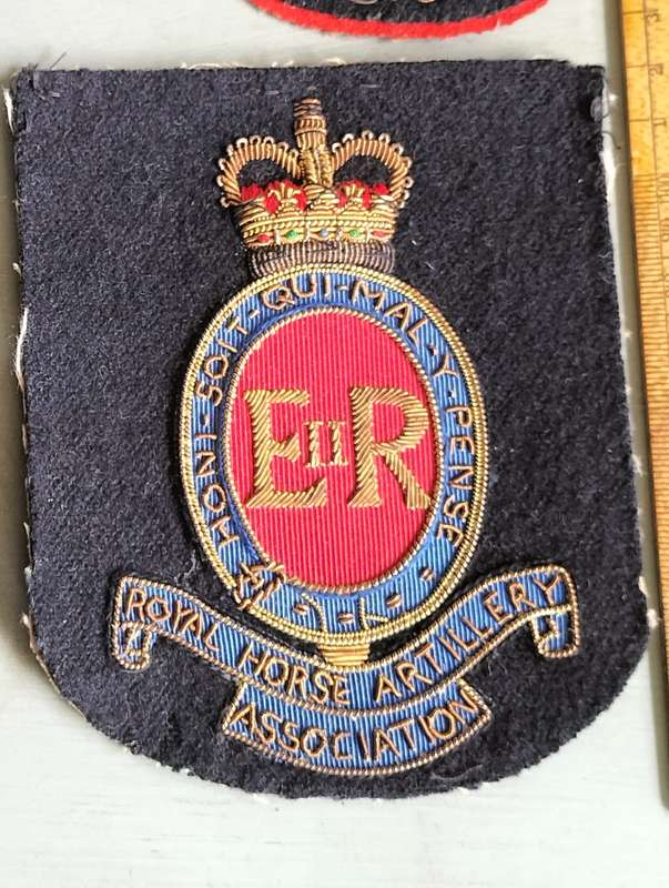 ROYAL HORSE ARTILLERY ASSOCIATION BADGES.