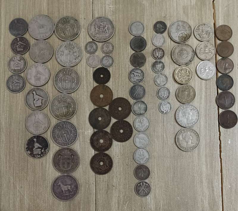 COLLECTION RHODESIA, NYASALAND COINS