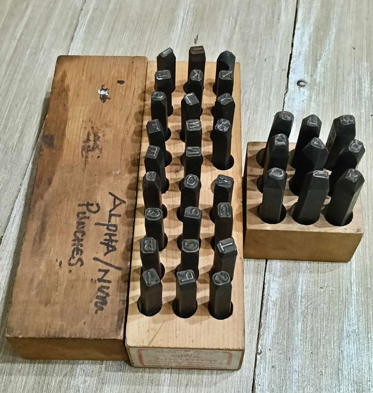 LETTER AND NUMBER PUNCH SET.