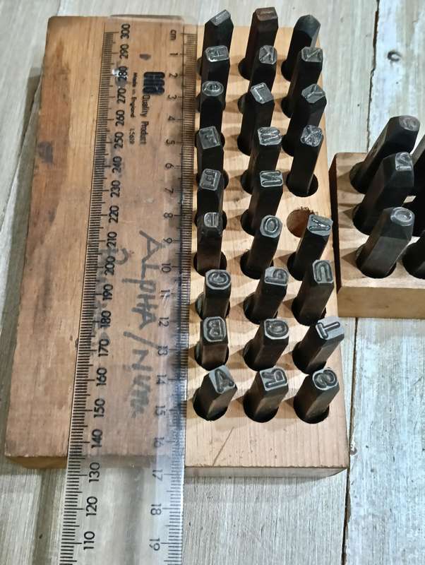 LETTER AND NUMBER PUNCH SET.
