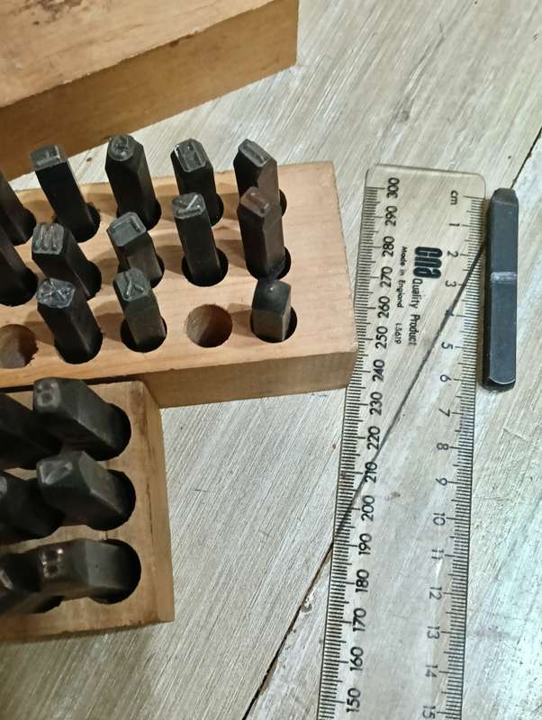 LETTER AND NUMBER PUNCH SET.