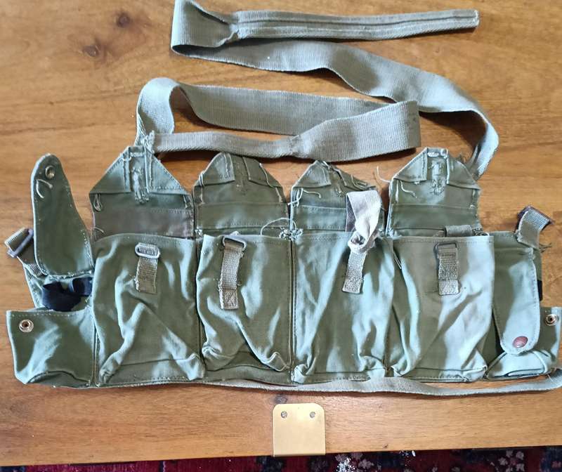 RHODESIA ARMY AMMUNITION CHEST RIG.