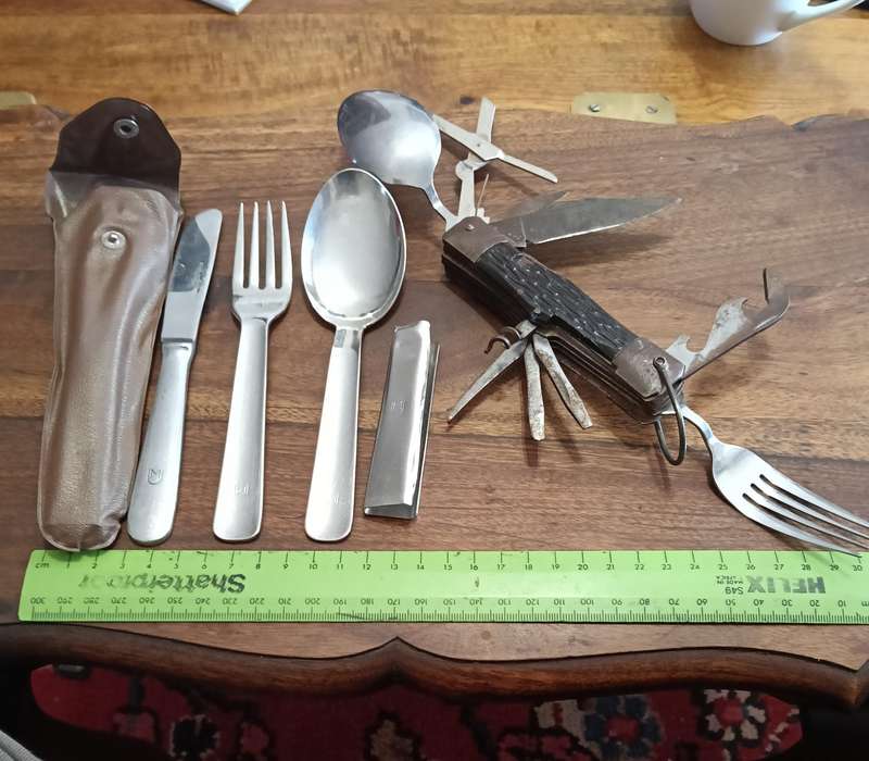 S A D F MESS KIT,,AND VINTAGE MULTI TOOL.