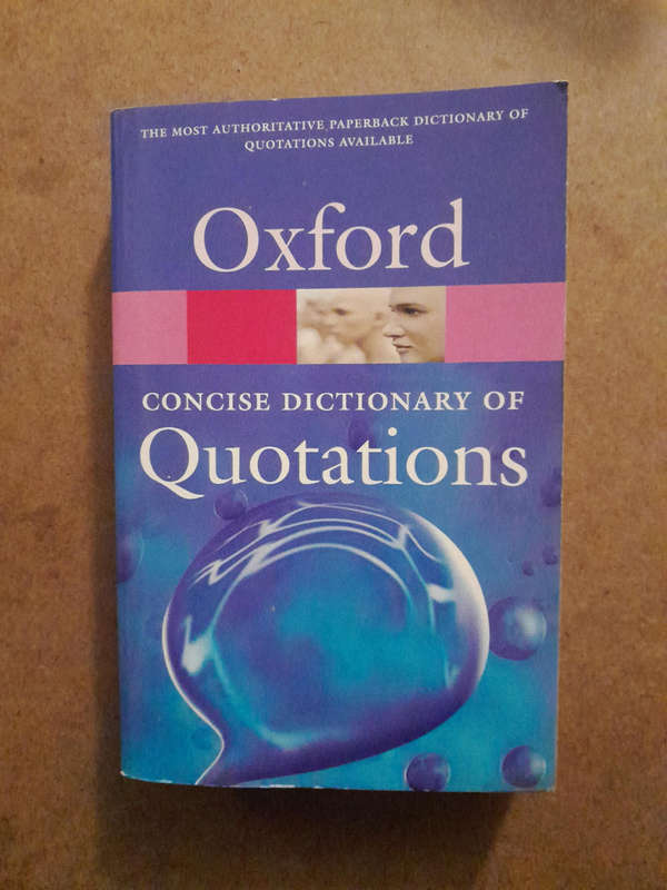 Oxford Concise Dictionary of Quotations