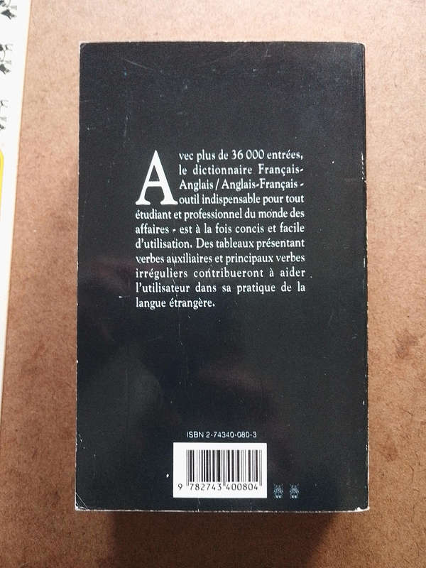 Dictionnaire - Français -Anglais