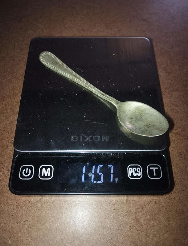 Silver plated spoon
