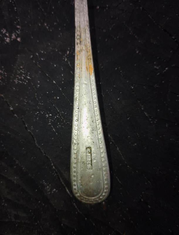Silver plated spoon
