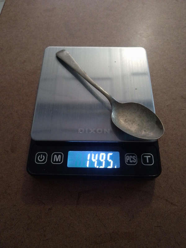 Nickel silver spoon