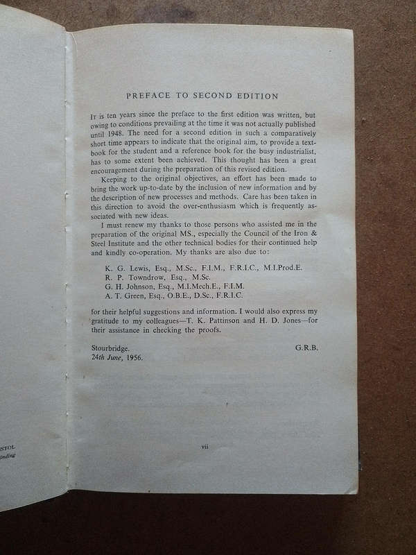The Manufacture of Iron & Stee- volume 1 - Iron Production -G.R.Bashforth