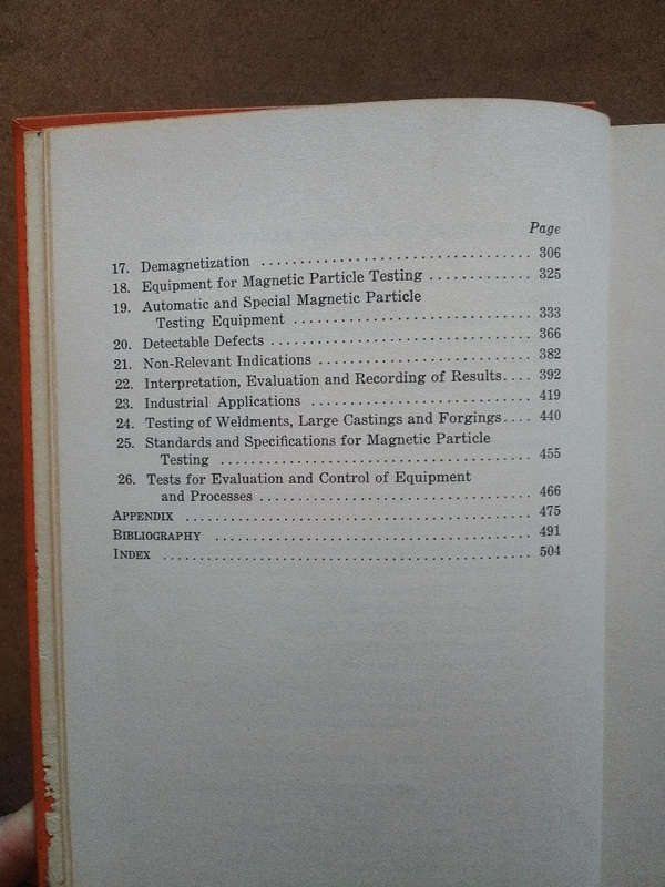 Principles of Magnetic Particle Testing - C.E.Betz - first edition 1967