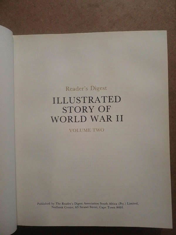 Reader's Digest Illustrated Story of World War 2 - volume 1 &2