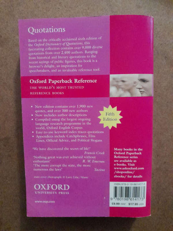 Oxford Concise Dictionary of Quotations