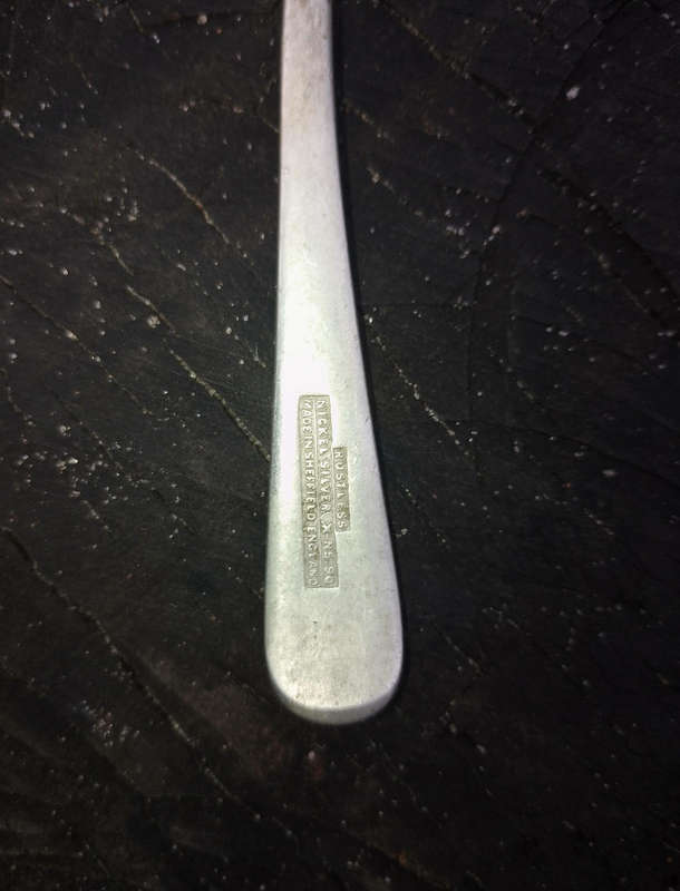 Nickel silver spoon