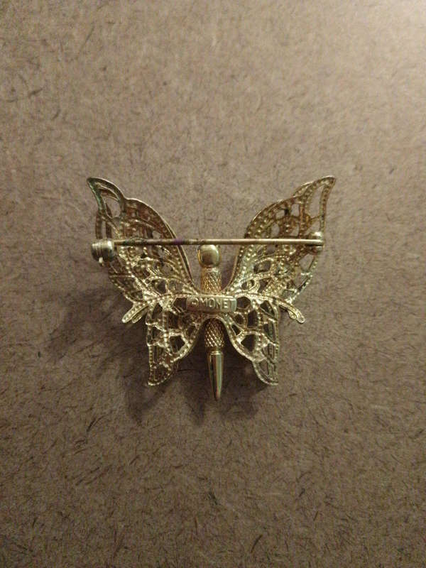Vintage Monet- Butterfly brooch