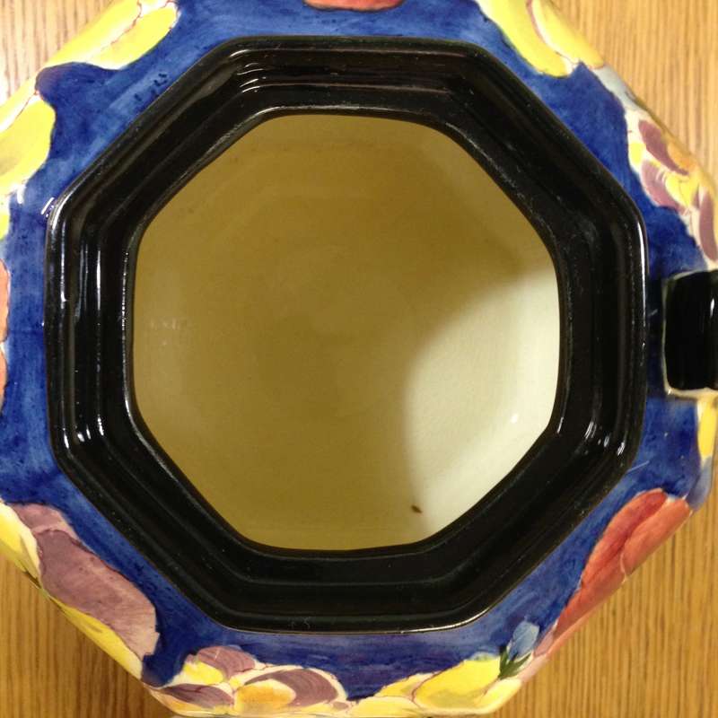 ROYAL DOULTON PANSIES TEAPOT & LID - D4049 - ENGLAND - 1917-30 - STUNNING!!!!