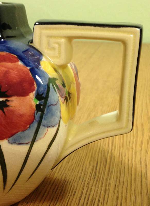 ROYAL DOULTON PANSIES TEAPOT & LID - D4049 - ENGLAND - 1917-30 - STUNNING!!!!