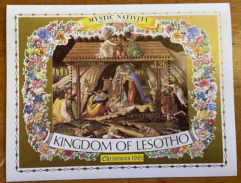 LESOTHO - 9 x Miniature Sheets - UM WEDGWOOD MICKET MOUSE BREUGHEL SCOUT WASHINGTON WORLD CUP SPORT