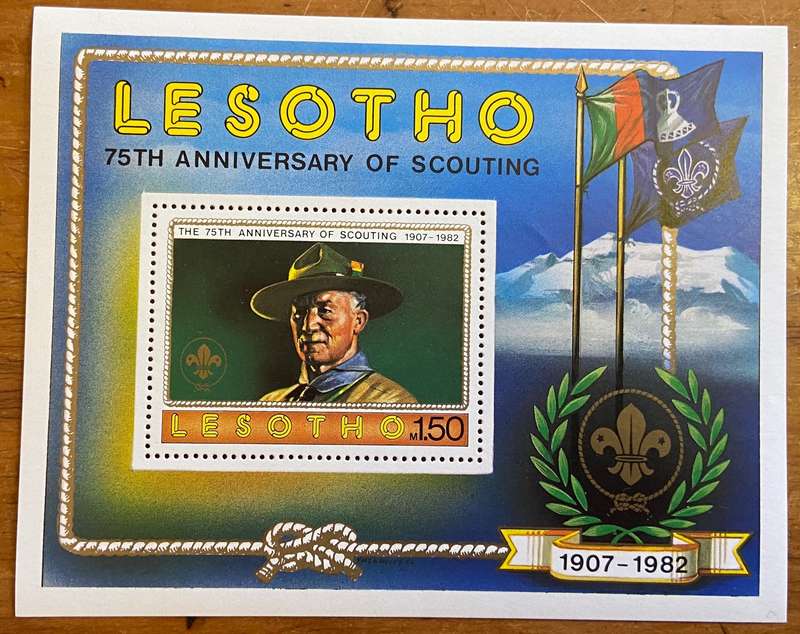 LESOTHO - 9 x Miniature Sheets - UM WEDGWOOD MICKET MOUSE BREUGHEL SCOUT WASHINGTON WORLD CUP SPORT