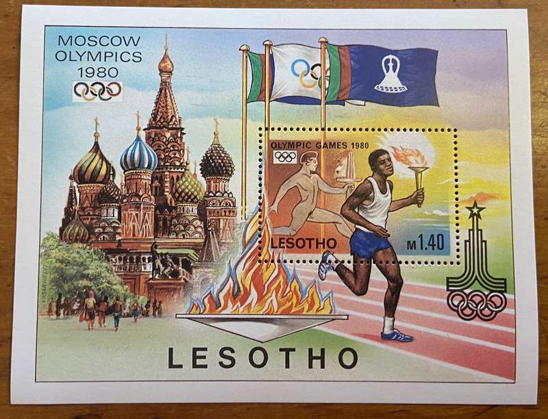 LESOTHO - 9 x Miniature Sheets - UM WEDGWOOD MICKET MOUSE BREUGHEL SCOUT WASHINGTON WORLD CUP SPORT
