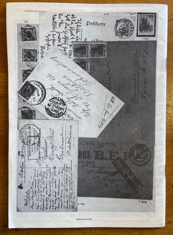 ALLAN RAW PHILATELICS AUCTION CATALOGUE - FEB 1992 - UMKOMAAS KWAZULZU-NATAL- 49 pages.