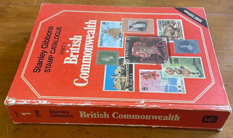 Stanley Gibbons British Commonwealth Stamp Catalogue 1990 - Part 1 - 1074 pages