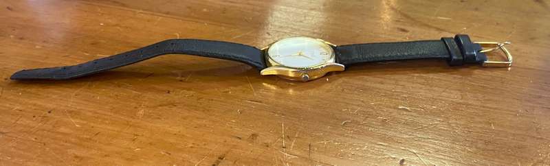 TIME WRIST WATCH - MENS Wristwatch - GENUINE LEATHER STRAP - STAINLESS STEEL BACK - QUALITY MOVEMENT
