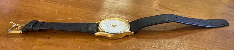 TIME WRIST WATCH - MENS Wristwatch - GENUINE LEATHER STRAP - STAINLESS STEEL BACK - QUALITY MOVEMENT